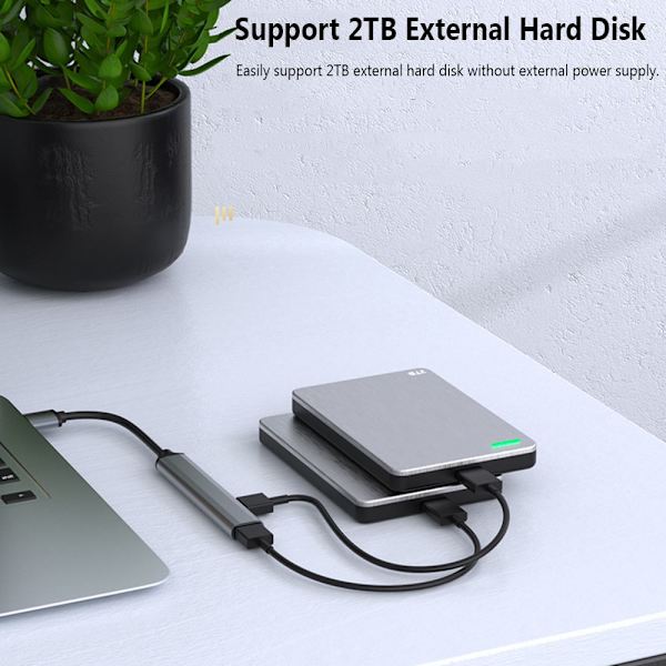 Type-C HUB USB 3.0 Expander Dockningsstation