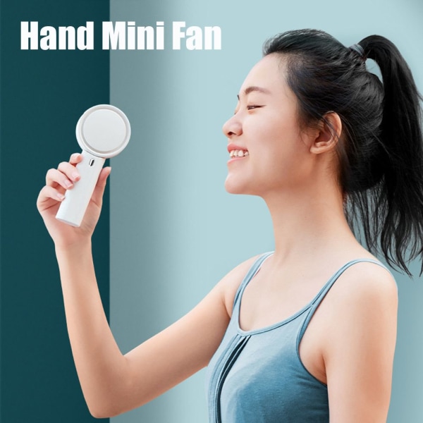 2000mAh Mini Portable Fan Handheld Desktop Fläkt grön