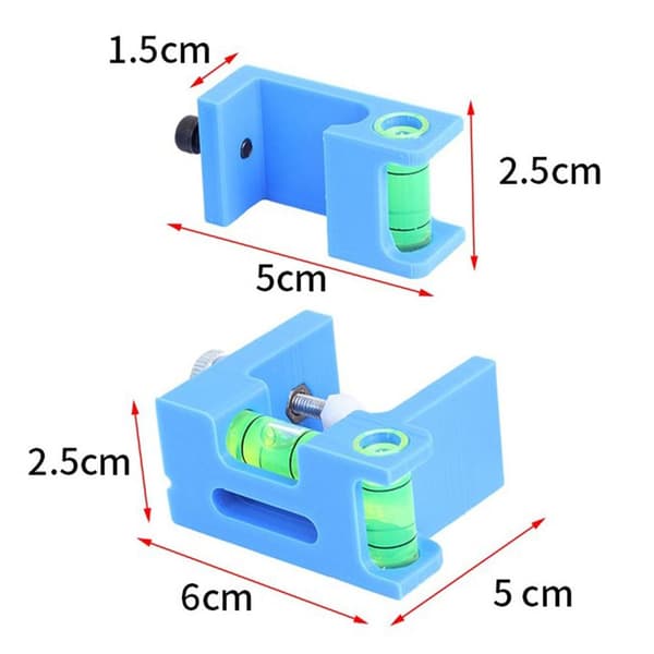 2st/ Set Bow Level Positioner Horisontell Bubble Kalibrering Black