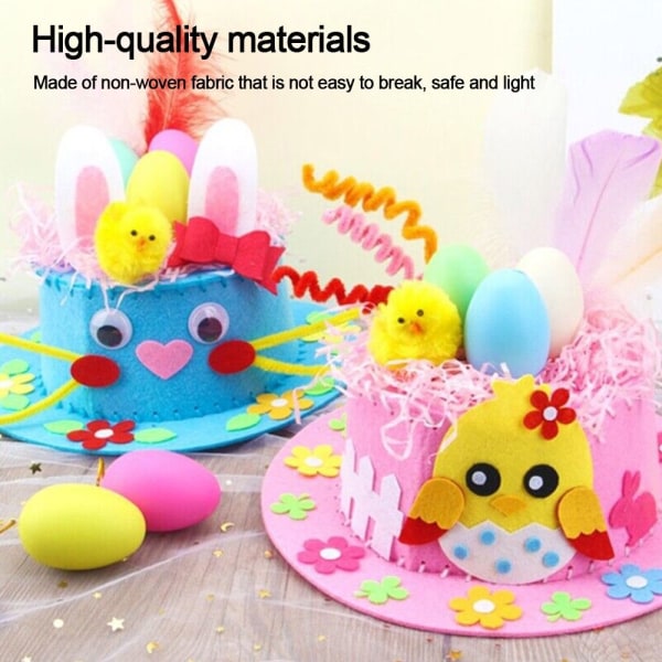 Pääsiäishattusarja Bunny Egg Material Kit PINK pink