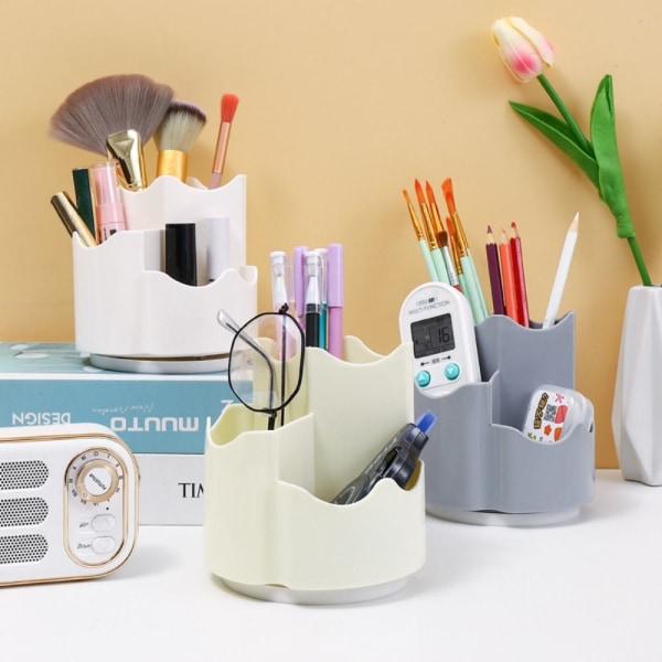 Penneholder Makeup Brush Holder HVIT White