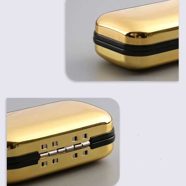 Foldbart Læsebrille Etui Brilleboks GULD gold