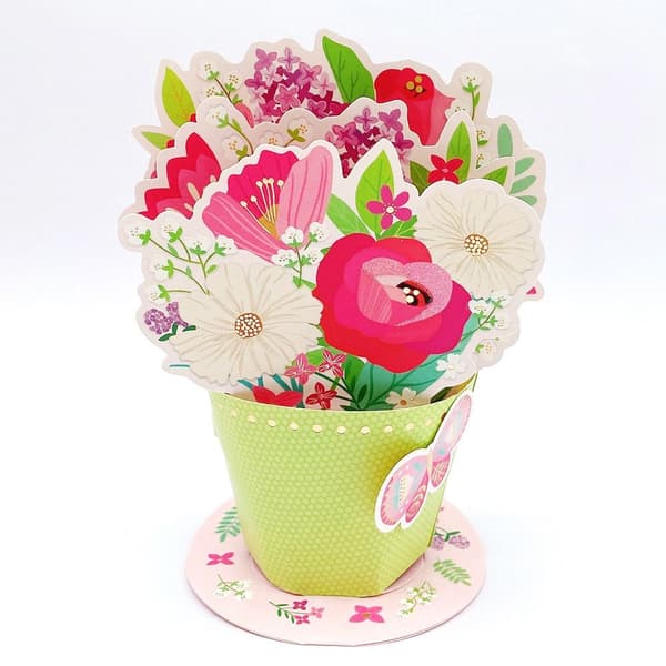 Pop Up bukett pappersblommor 01 01 01