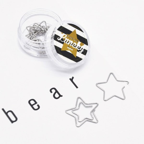 8 Stk Papirclips Indbind Fil Clips ROSE GULD HJERTE Rose Gold Heart-Heart