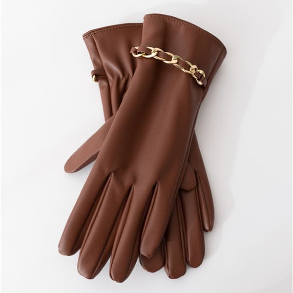 Læderhandsker Vinter Tykke Handsker BRUNE Brown