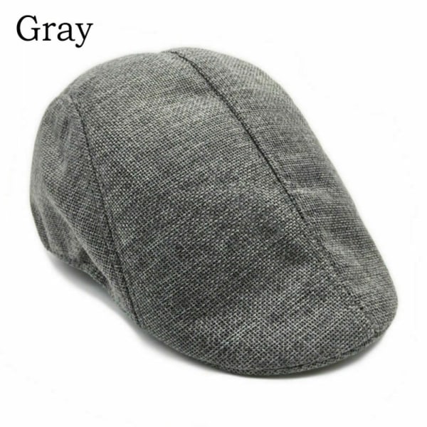 Golf Driving Hat Herr Flat Cap GRÅ grey