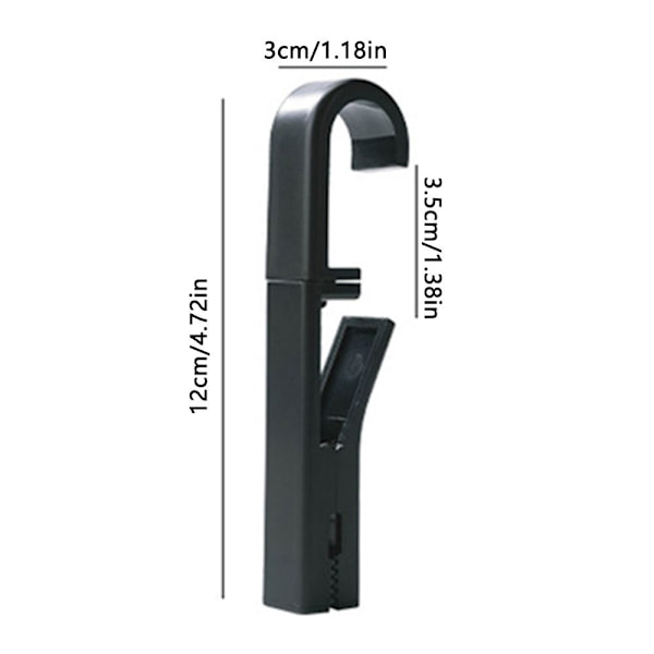 4 STK Multifunksjonsklip Multi-Purpose kroker HVIT white