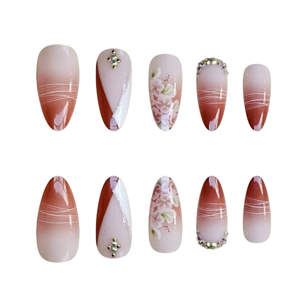 Almond Fake Nails Tekokynnet XR-03 XR-03 XR-03