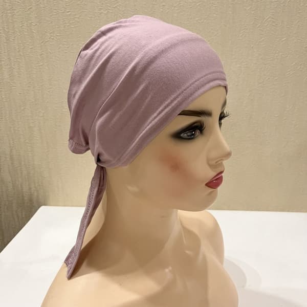 Kvinnor Under Scarf Hijab Bonnet Cap KAFFE Coffee