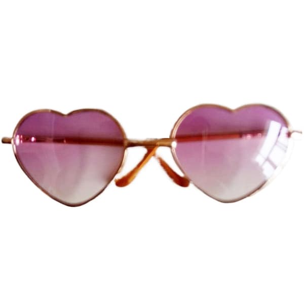 Cute Heart Frame Plush Doll Eyeglasses 2 2 2