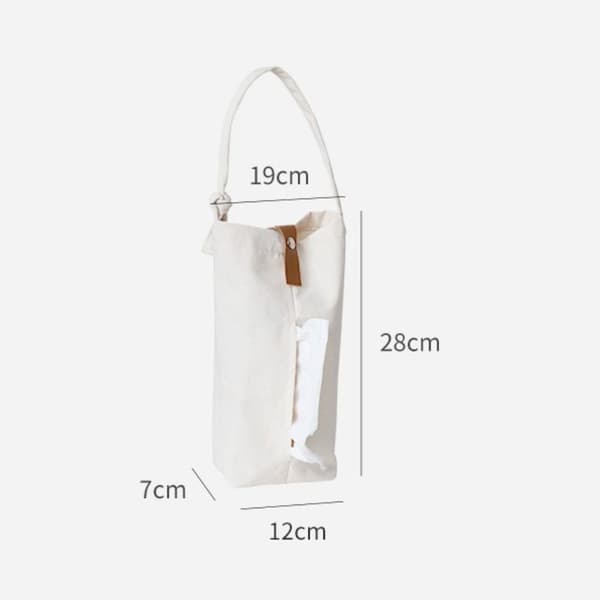 Canvas Tissue Box -lautasliinapidike SININEN blue