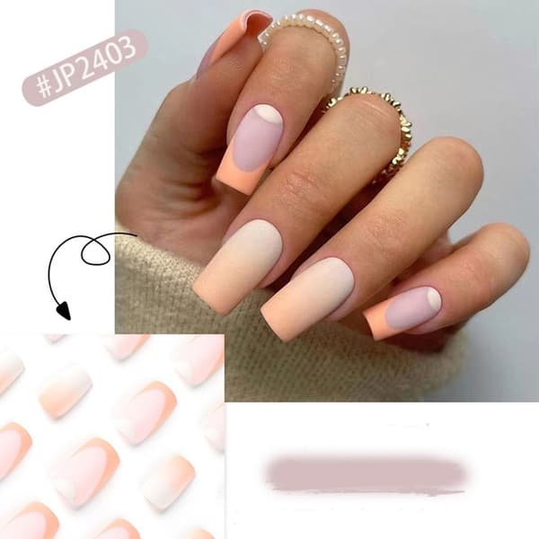 24stk False Nails Long Square JP2396 JP2396 JP2396