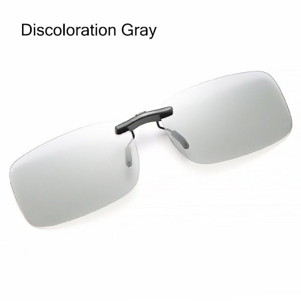 Magneettisesti kiinnitettävät polarisoidut aurinkolasit Flip Up aurinkolasit Discoloration Gray
