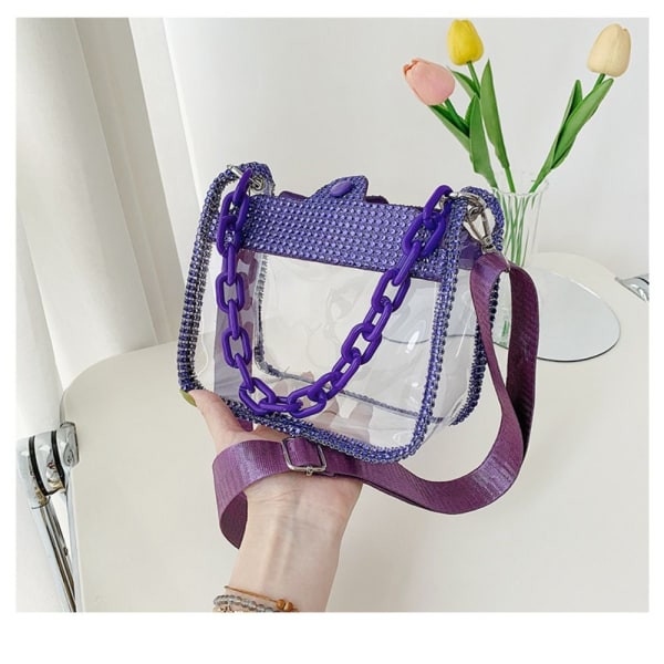 Axel Crossbody-väska Transparent väska ROSA Pink