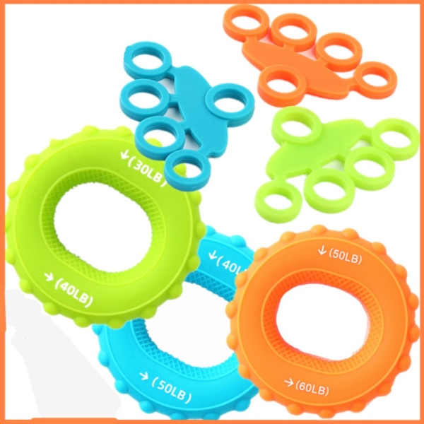 Grip Ring Trainer Finger Tension Set ORANGE orange