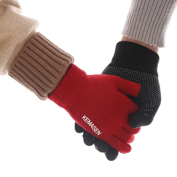 Strikkede handsker Touch Screen vante BRUN Brown