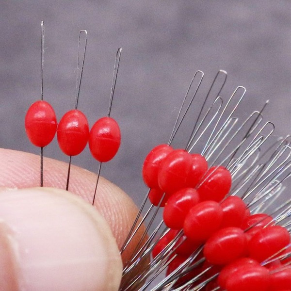 200 st Fishing Bobber Stopper oliv gummiböna BLÅ S(0,6-2,0) Blue S(0.6-2.0)-S(0.6-2.0)