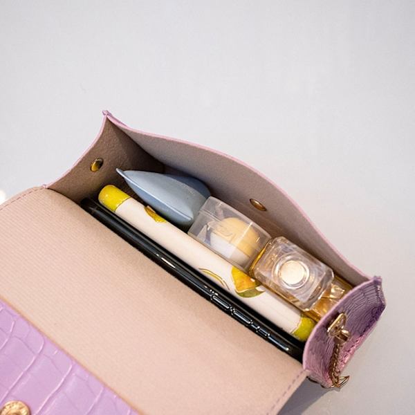 Liten Axelväska Sling Bag BRUN brown
