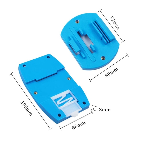 Elektronisk projektboks Vandtæt dæksel Projekt BLÅ 100X66X8MM Blue 100x66x8mm