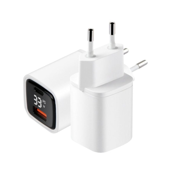 Snabb Snabbladdare Adapter VIT EU PLUG EU PLUG White EU Plug-EU Plug