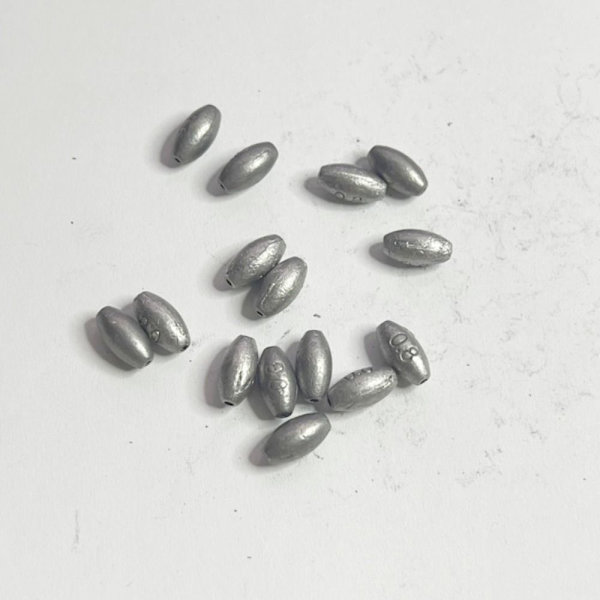 20/40/60/80/100 st Fiskeblysänkor Fiskeviktsänkare 2g-40pcs