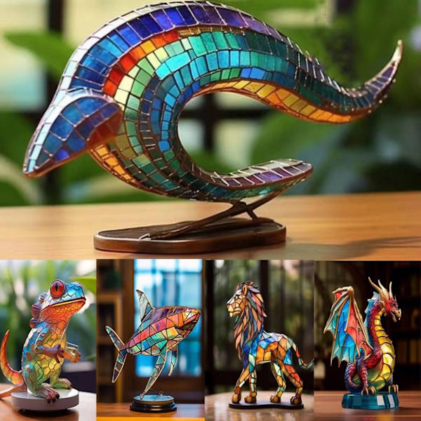 Wildlife Art Ornament Wildlife Staty HAJHAJ shark