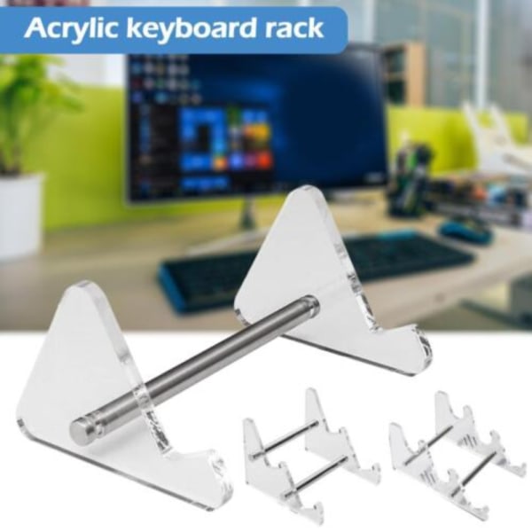 Tastatur Display Stativ Tastaturstativ TRANSPARENT ETT LAG ETT transparent one layer-one layer