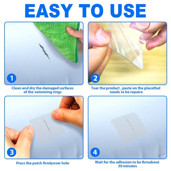 30 Stk Svømmering Reparation Patch Swimming Pool Reparation Patch 30Pcs