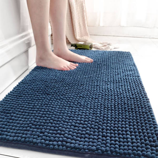 Brusemåtte Badeværelsesmåtte BLÅ Blue