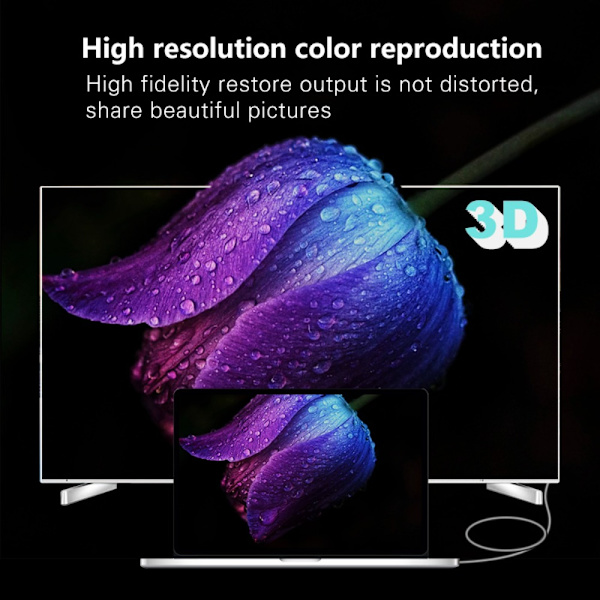HDMI-kaapeli Audio- ja videokaapeli 1M 1m