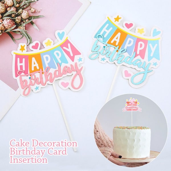 10st Cake Topper Tårtdekorationsflagga 07 07 07