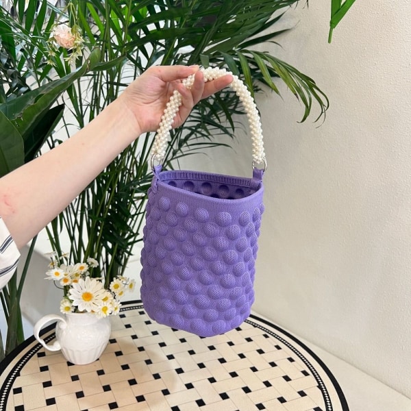 Vævet taske Crossbody-taske LILLA purple