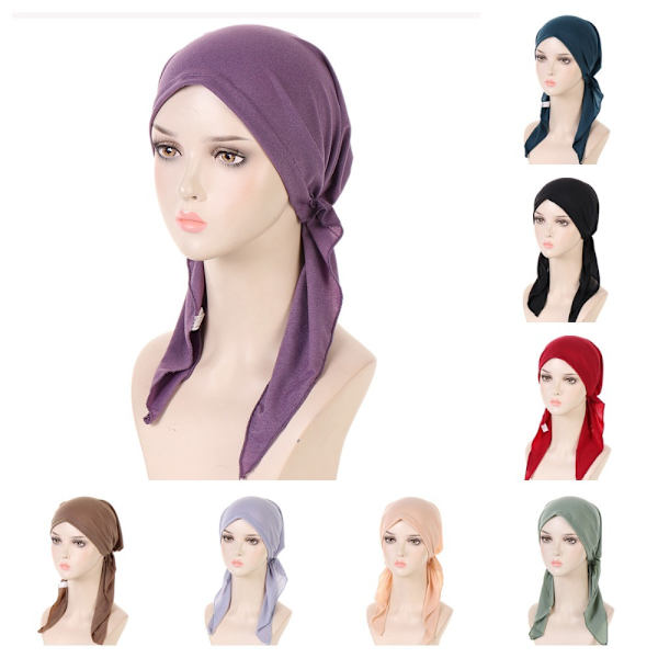 Turbanhatt Chemo Cap CYAN Cyan