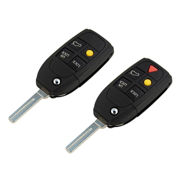 Fjernnøgleskall Bil fjernbetjeningsnøglekasse 4 KNAPPER 4 KNAPPER 4 buttons