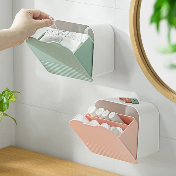 Kosmetisk bomullslåda Dispenser ROSA pink