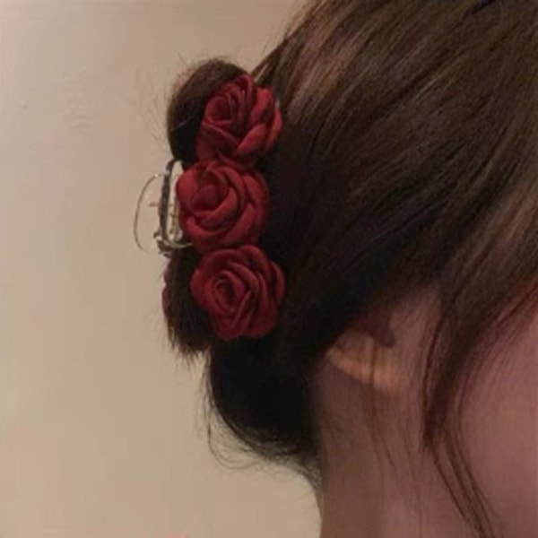 Hair Claw Clip Barrette poninhäntäpidike PUNAINEN red