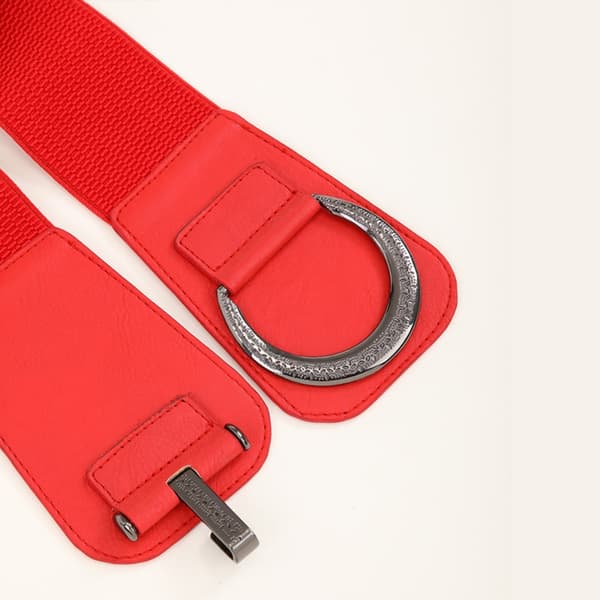 Leveä vyö retro soljella PUNAINEN Red