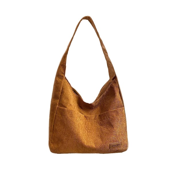 Canvas axelväska Crossbody väska BRUN brown
