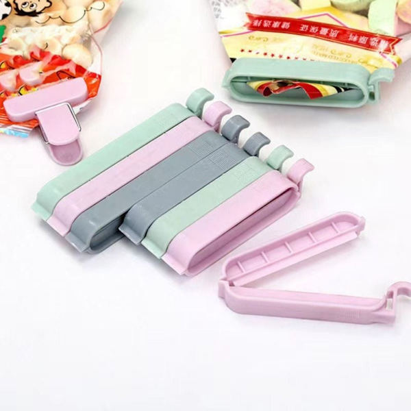 24stk Poseklips Vakuumforseglingsklemme Snackforseglingsklemme 24Pcs
