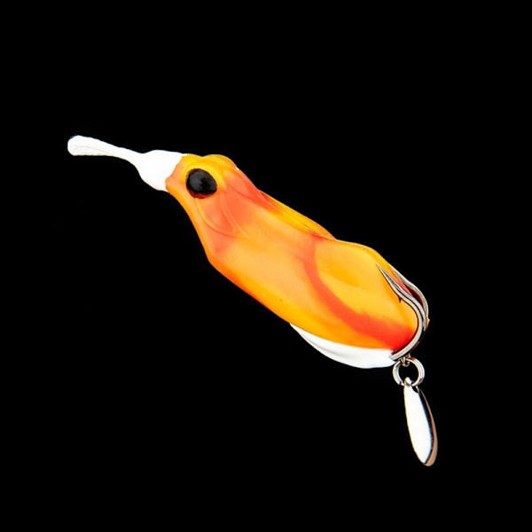 2stk Umpan Katak Fiskefrø lokker Topwater Frog lokker GUL Yellow 6.5cm2pcs-2pcs