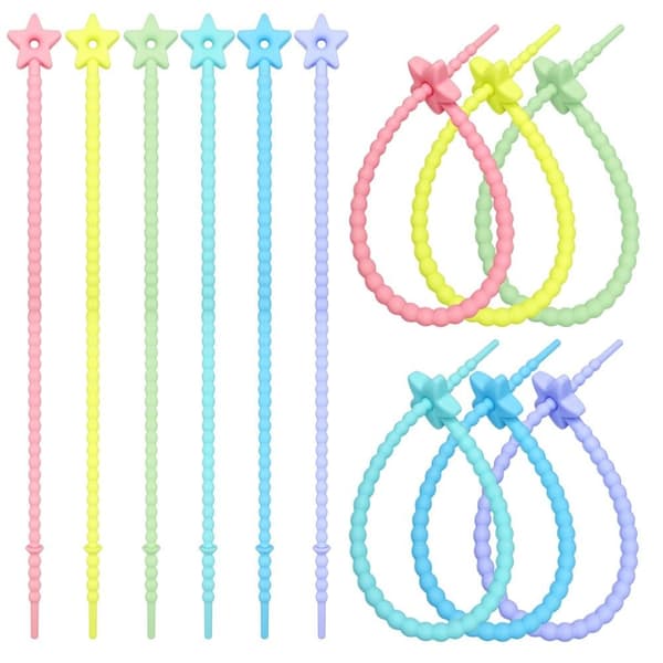 10 kpl Johdinside silikoniköysi VÄRI 4 VÄRI 4 Color 4