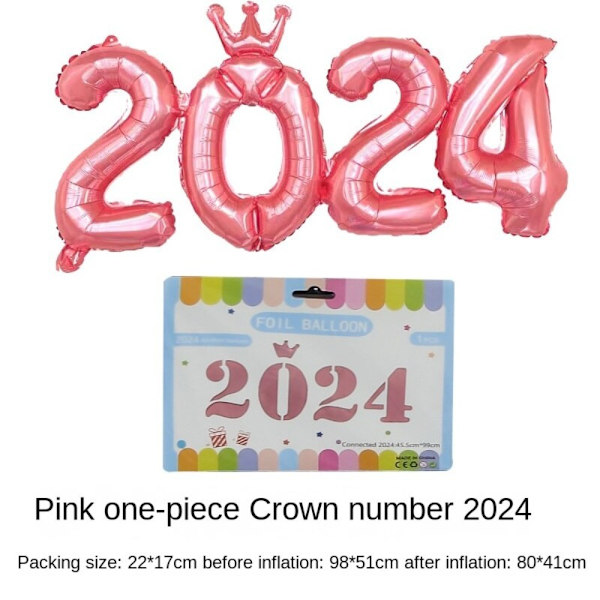3 set Folieballonger Silverballong ROSA Pink