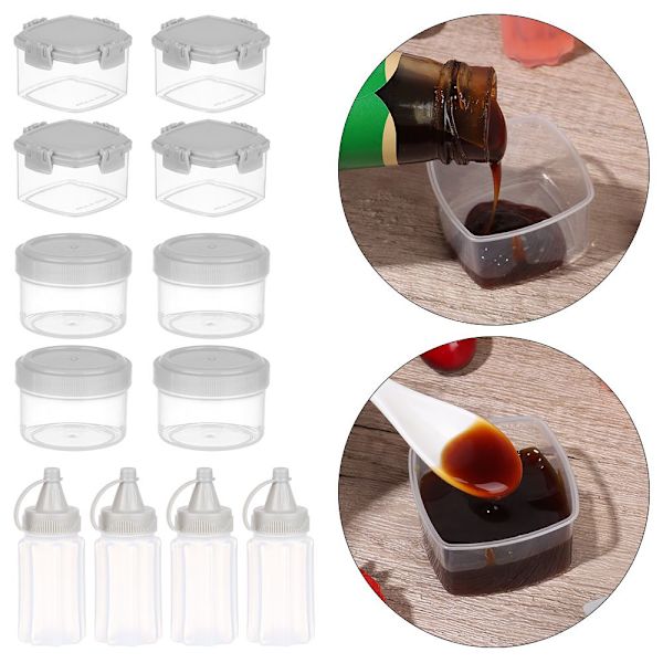 4 STK/ Set Mini Kryddor Burk Presssås Flaska FLASKA FLASKA bottle