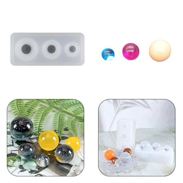 3 kpl Small Sphere molds molds