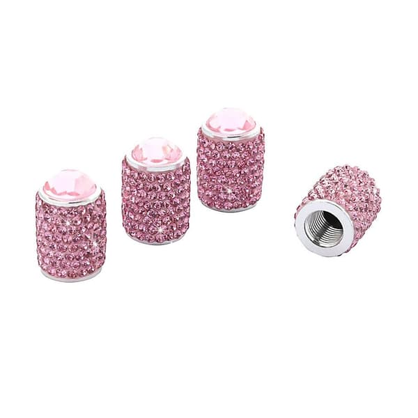 4 stk. ventilhette ventilkjerne deksel ROSA pink