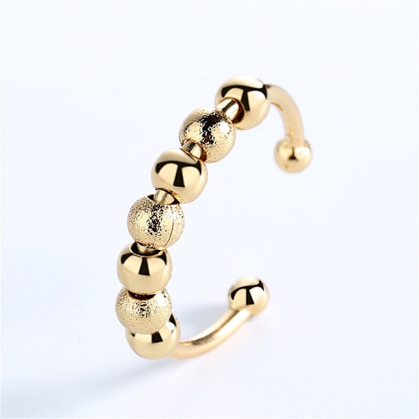 Fidget Perleringe Angst Ring SØLV silver