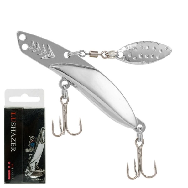 2kpl Metal VIB Blade Lure VIB Kalastusuistimet SILVER 10G Silver 10g