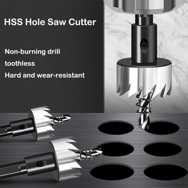 HSS borekrone rustfri oplukker 25MM 25mm