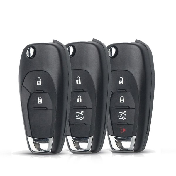 Fjernkontrollnøkkelveske Bilnøkkelskall 4 KNAPPER 4 KNAPPER 4 Buttons