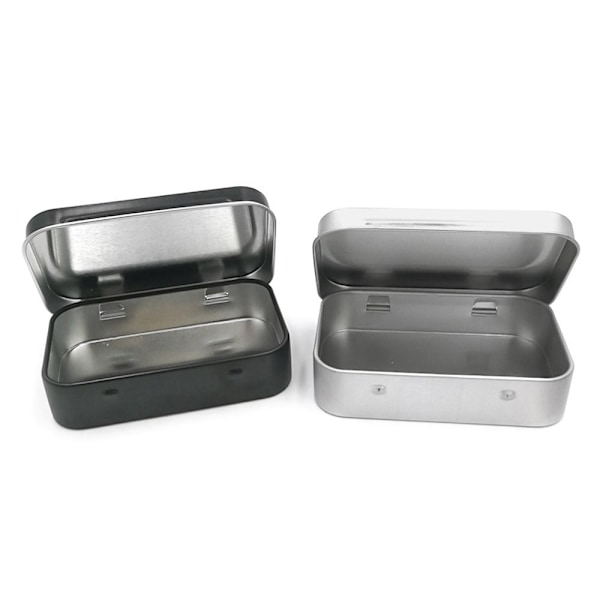 2kpl Flip Iron Box Small Box MUSTA black